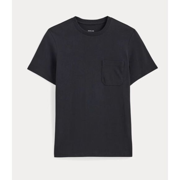 Everlane The Premium-Weight Pocket Tee Men’s Size Medium | Black Cotton T-Shirt - Picture 1 of 5